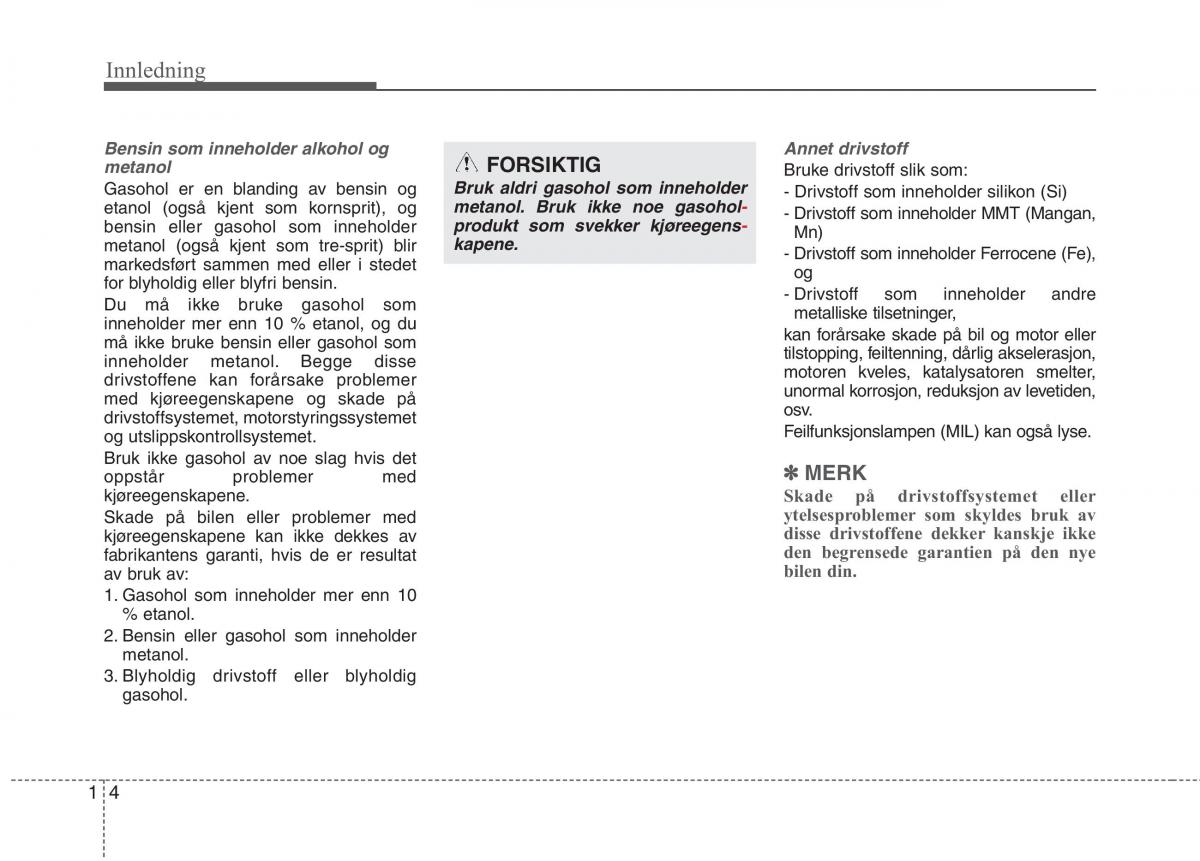 KIA Picanto II 2 bruksanvisningen / page 7