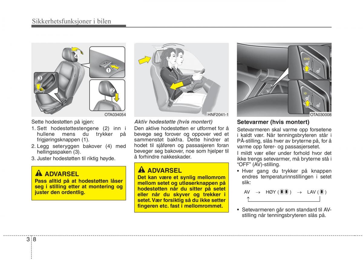 KIA Picanto II 2 bruksanvisningen / page 21