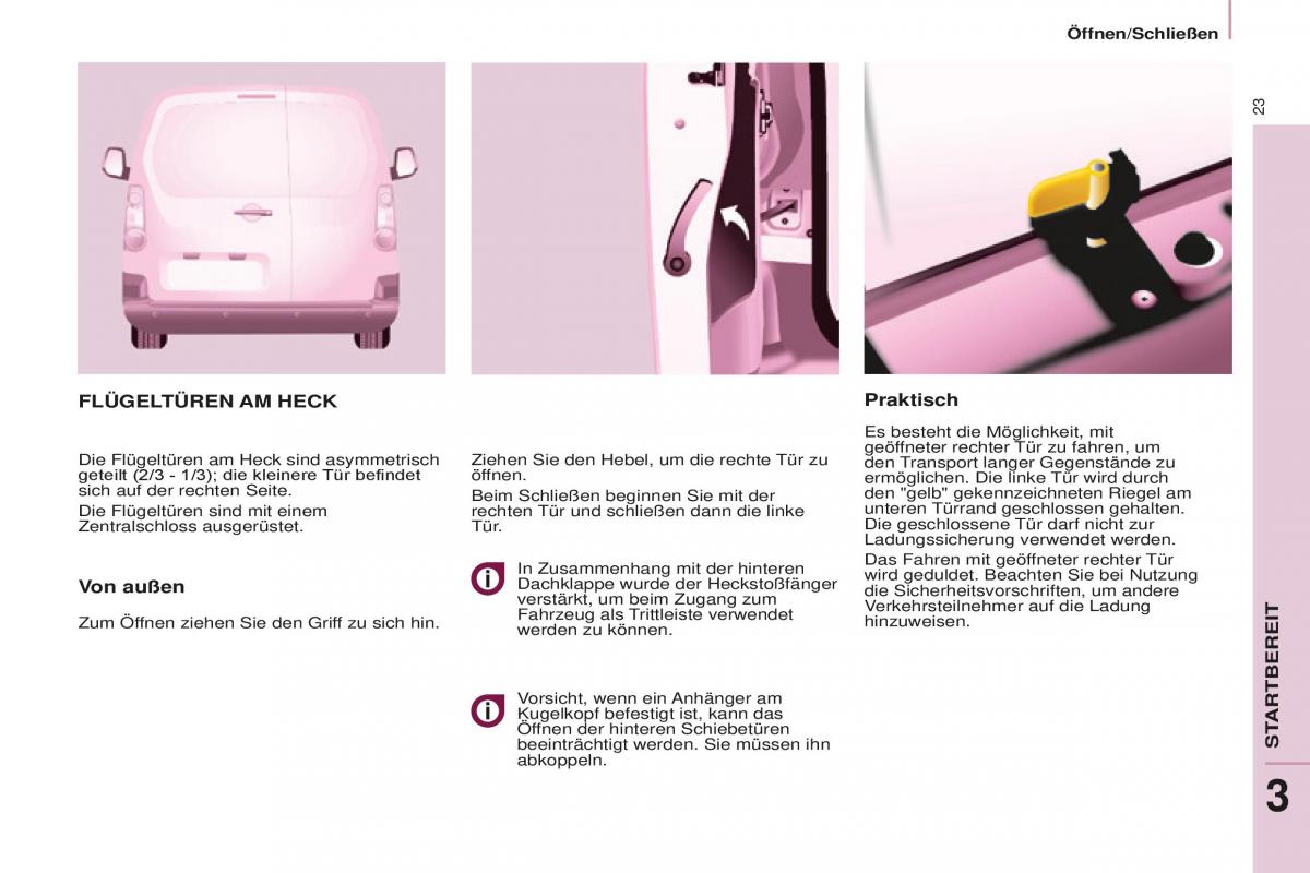 Peugeot Partner II 2 Handbuch / page 25