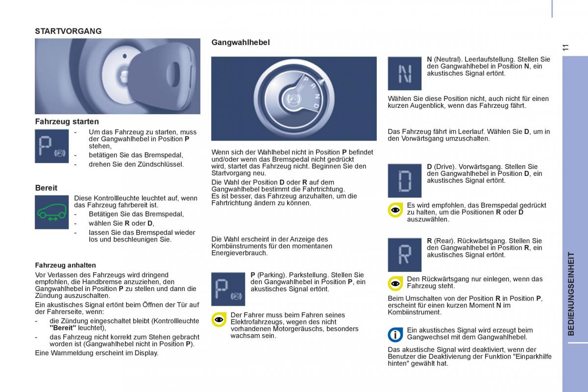 Peugeot Partner II 2 Handbuch / page 269