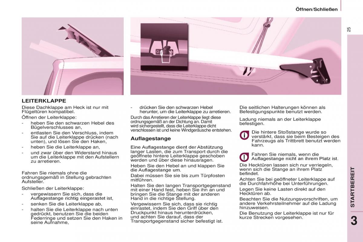 Peugeot Partner II 2 Handbuch / page 27
