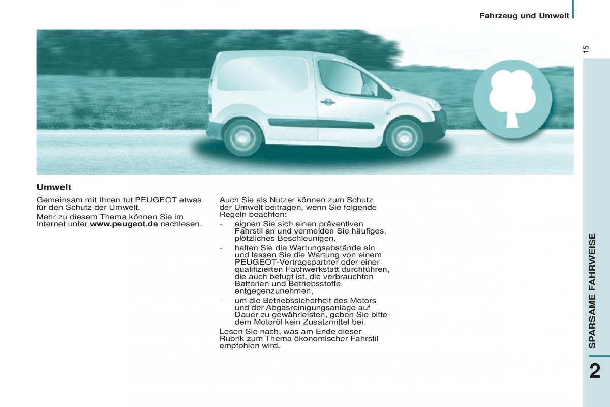 Peugeot Partner II 2 Handbuch / page 17