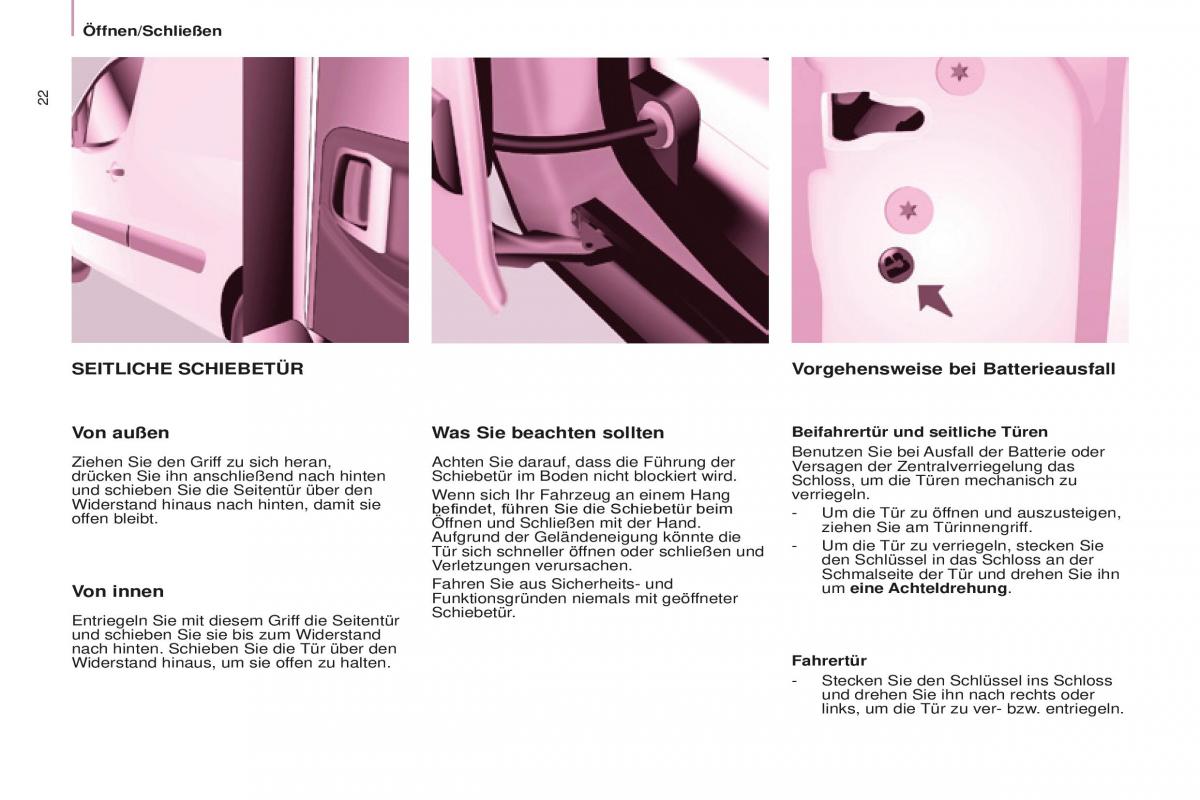 Peugeot Partner II 2 Handbuch / page 24