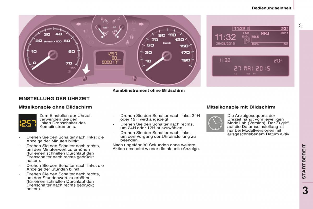 Peugeot Partner II 2 Handbuch / page 31