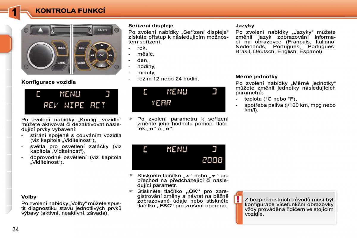 Peugeot 207 navod k obsludze / page 17