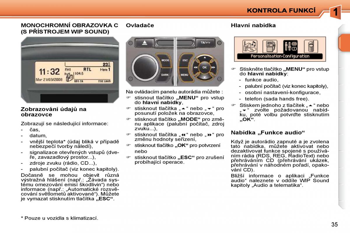 Peugeot 207 navod k obsludze / page 18