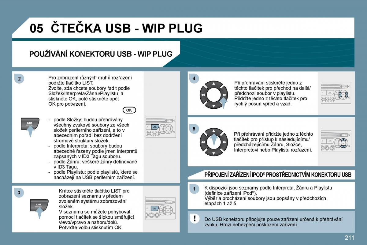 Peugeot 207 navod k obsludze / page 206