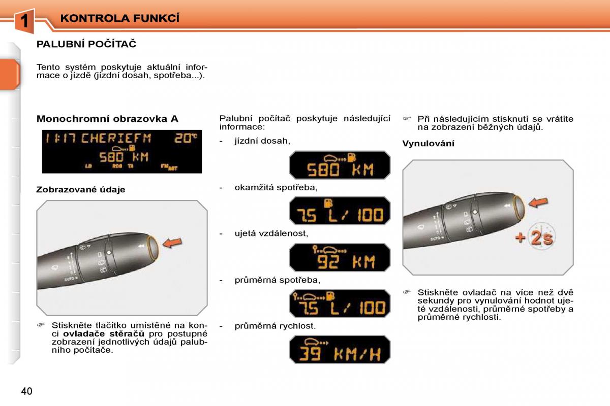 Peugeot 207 navod k obsludze / page 23