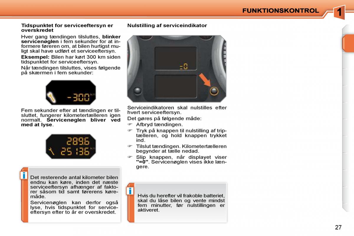 Peugeot 207 Bilens instruktionsbog / page 10