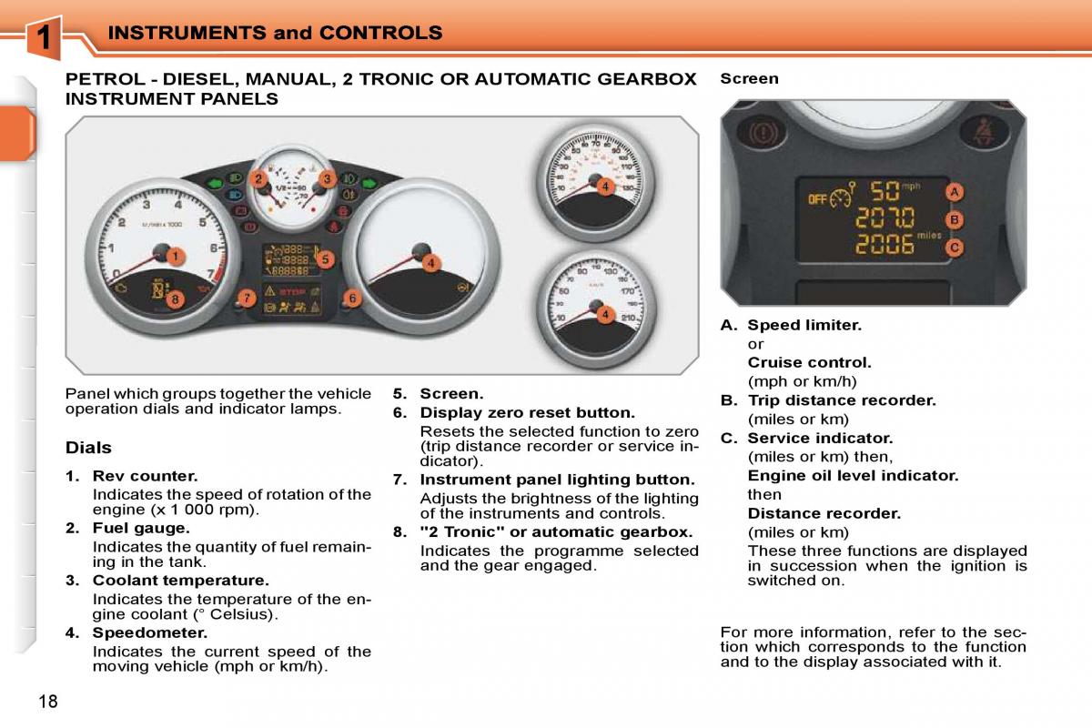 Peugeot 207 owners manual / page 1