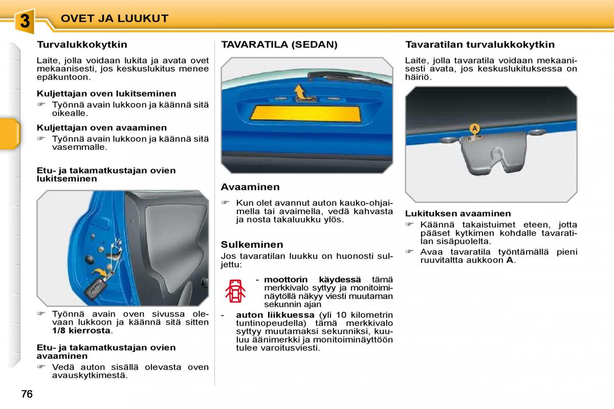 Peugeot 207 omistajan kasikirja / page 68