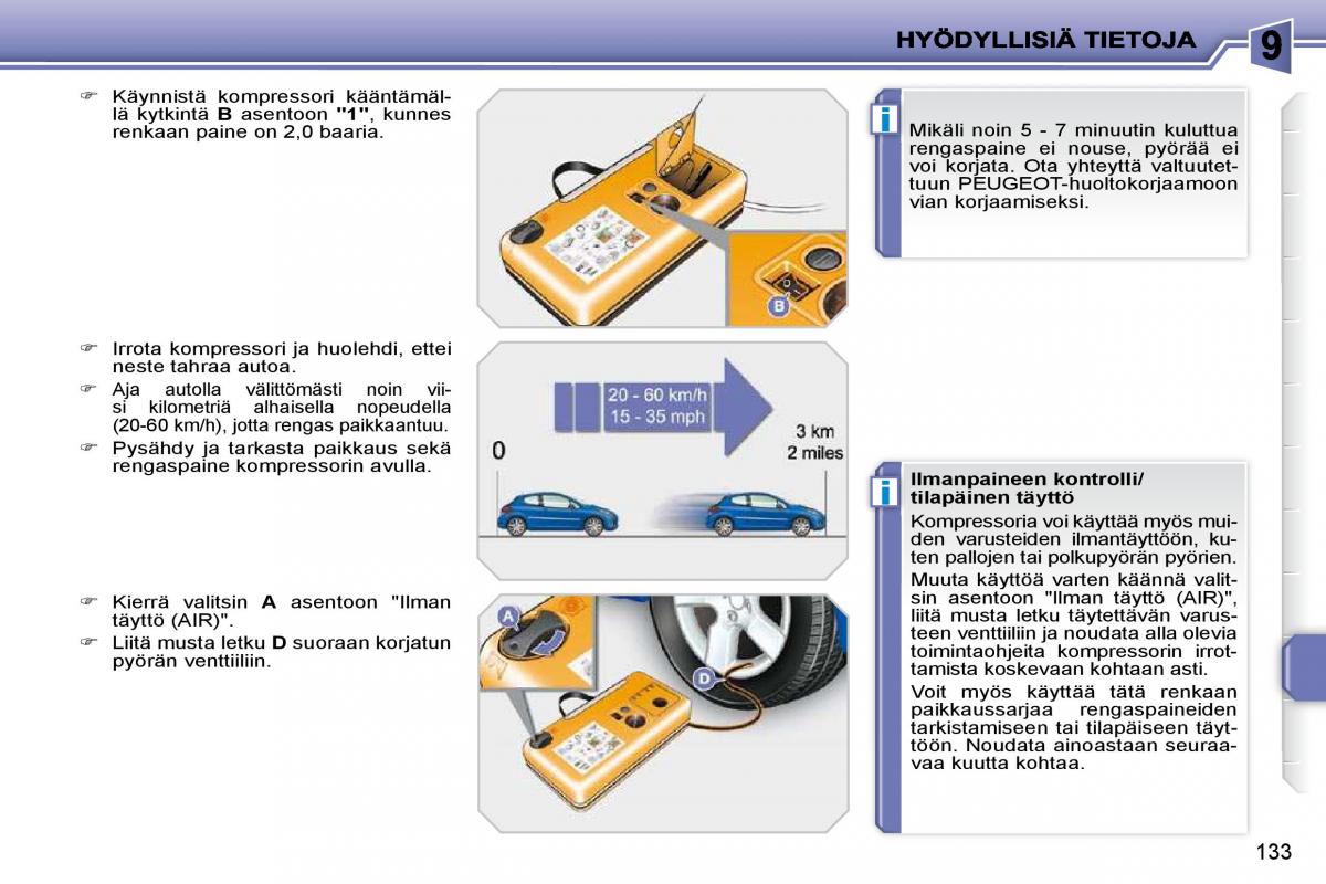 Peugeot 207 omistajan kasikirja / page 129