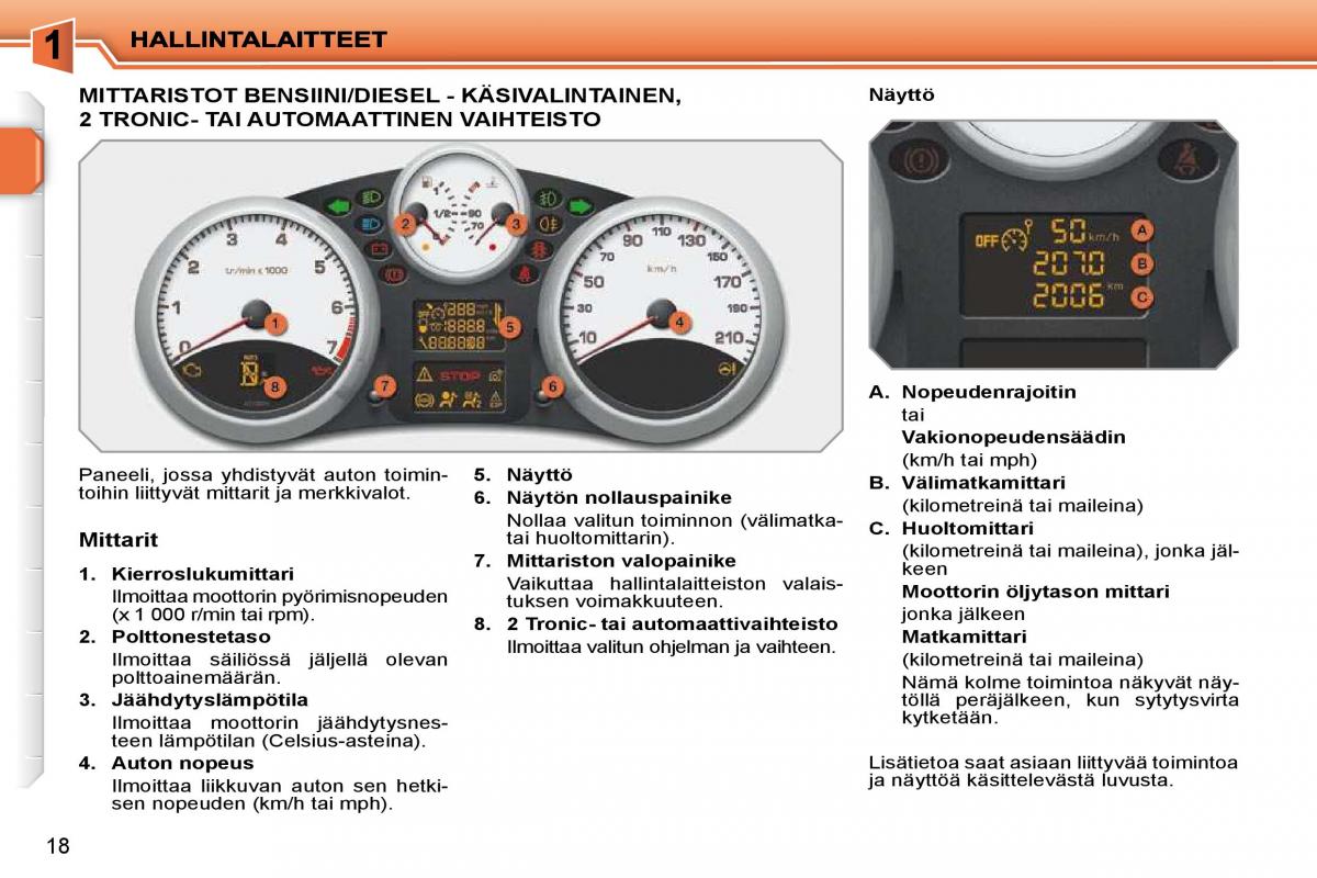 Peugeot 207 omistajan kasikirja / page 1