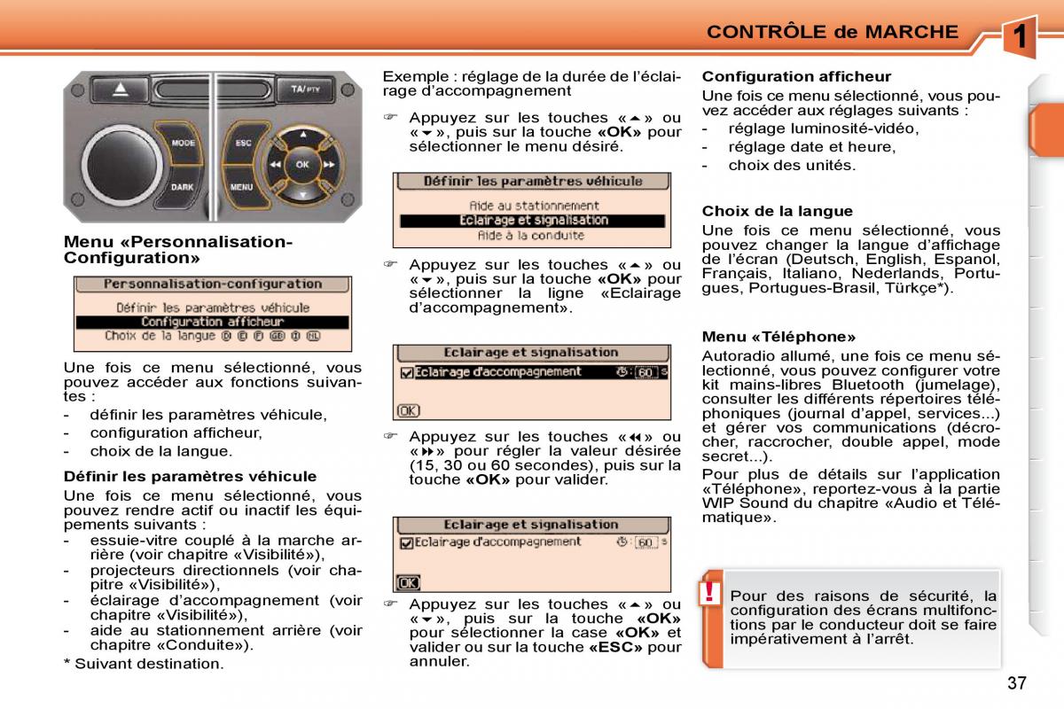 Peugeot 207 manuel du proprietaire / page 13