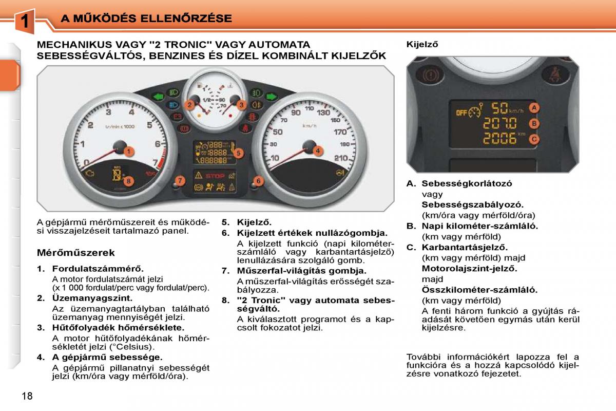 Peugeot 207 Kezelesi utmutato / page 1