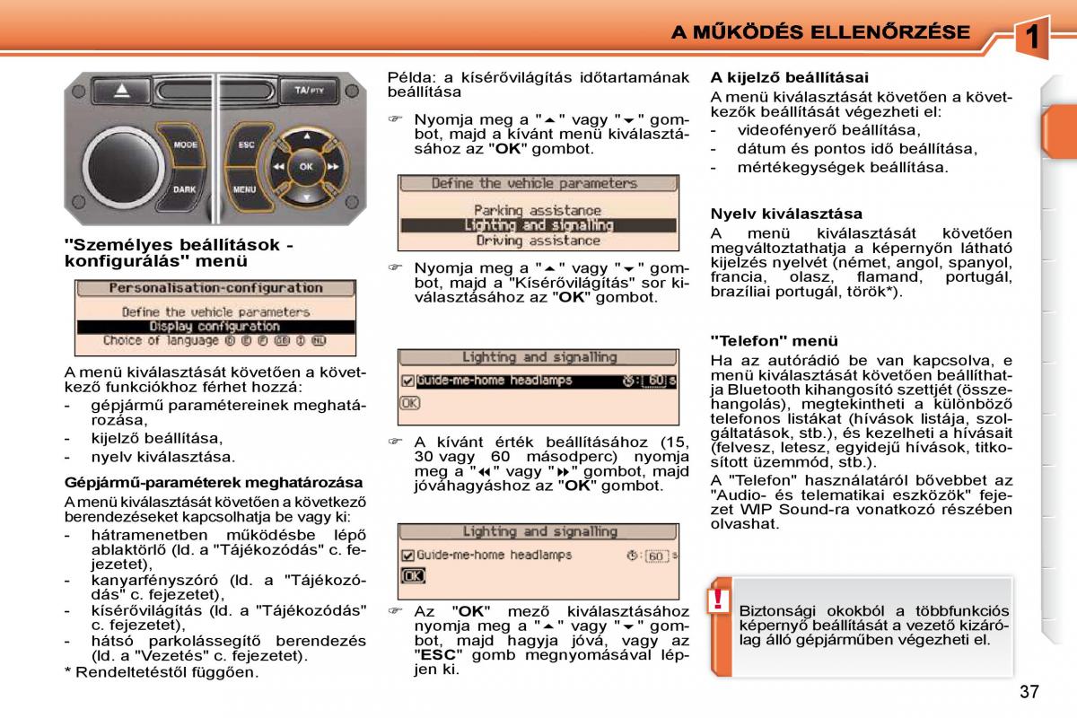 Peugeot 207 Kezelesi utmutato / page 20