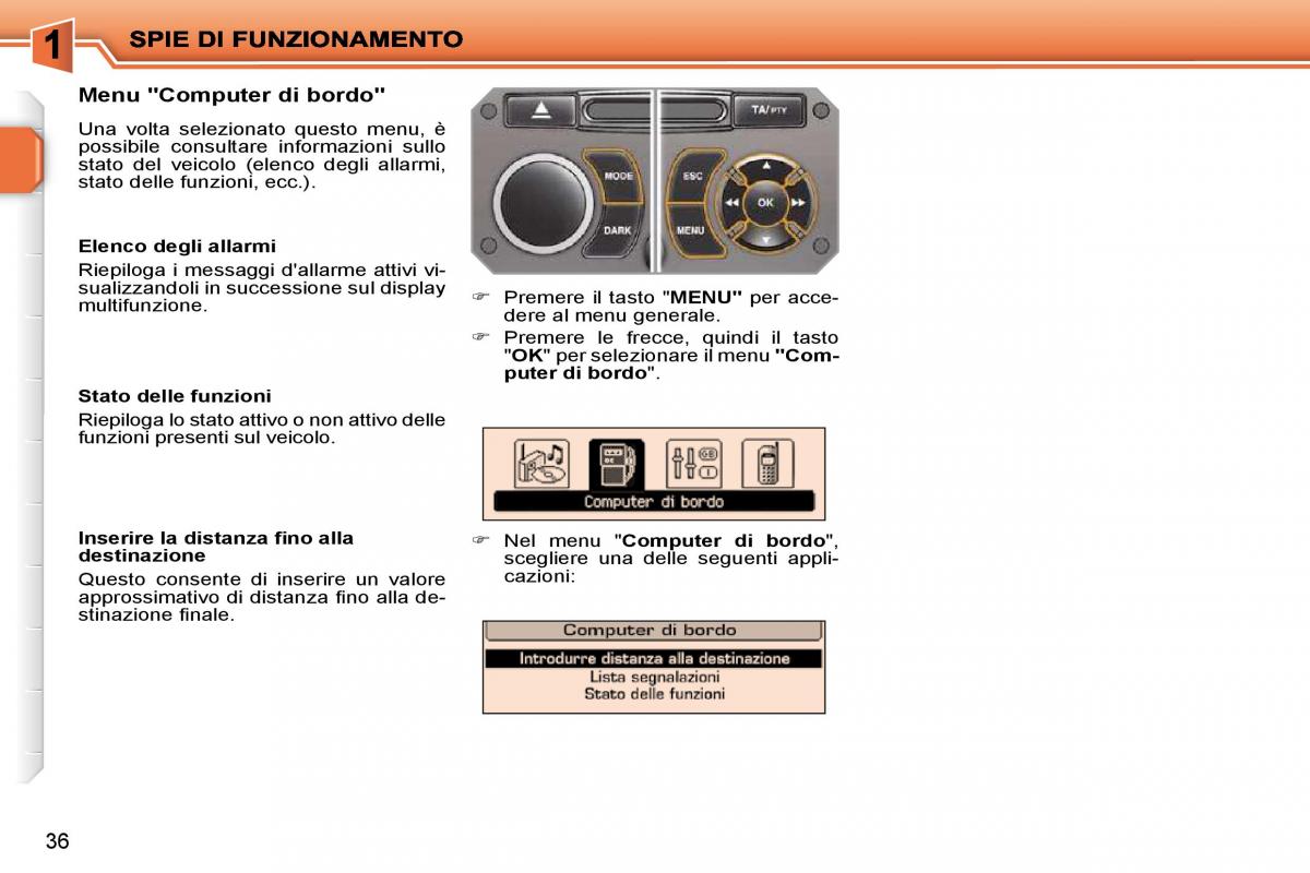 Peugeot 207 manuale del proprietario / page 19