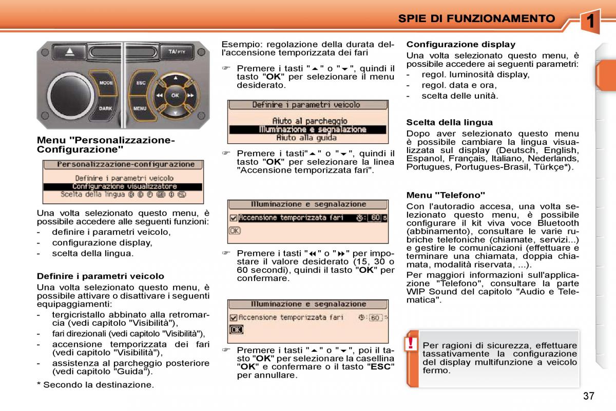 Peugeot 207 manuale del proprietario / page 20