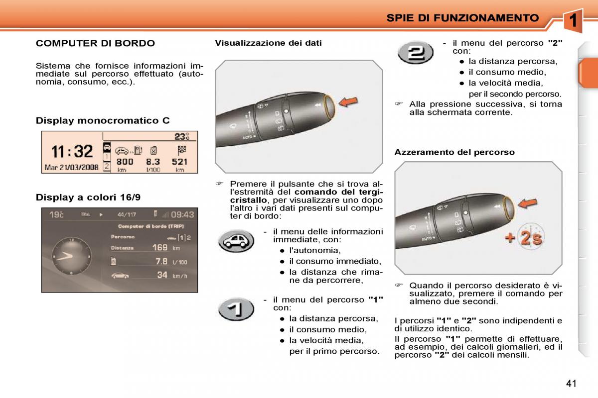 Peugeot 207 manuale del proprietario / page 25