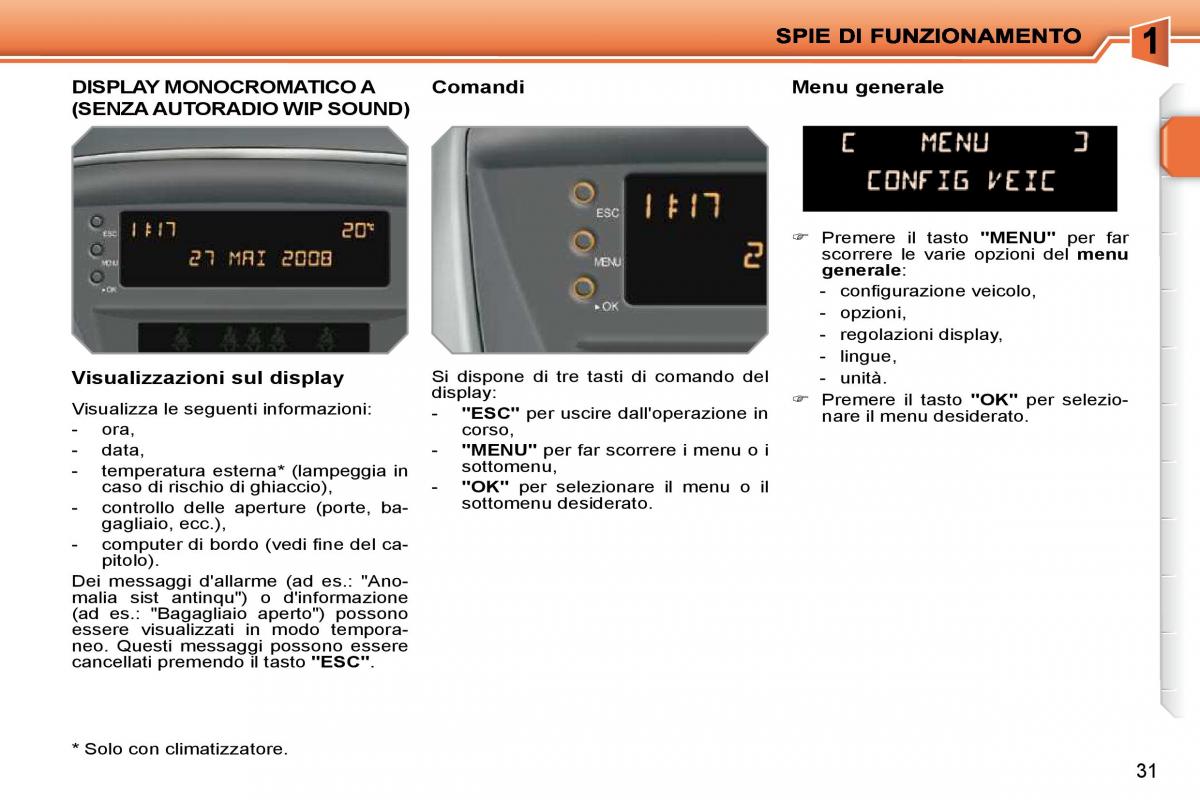 Peugeot 207 manuale del proprietario / page 14