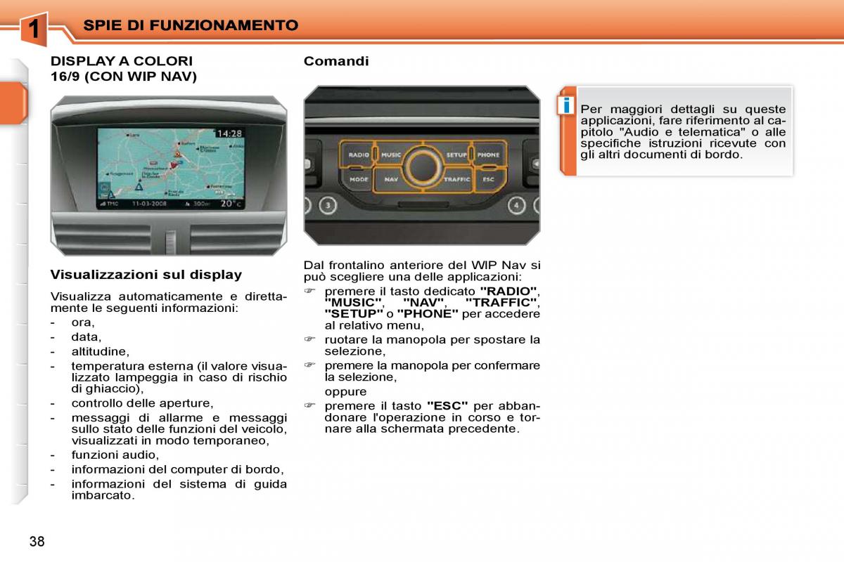 Peugeot 207 manuale del proprietario / page 21