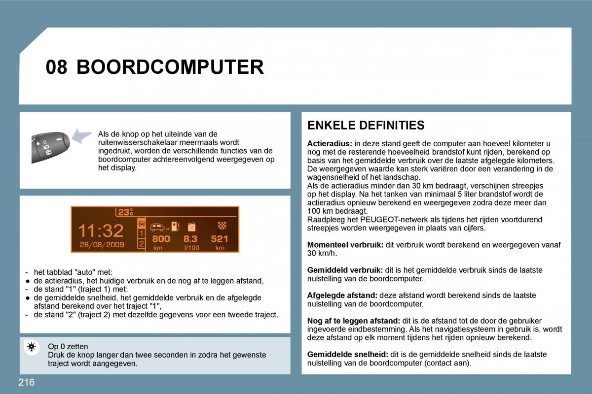 Peugeot 207 handleiding / page 211