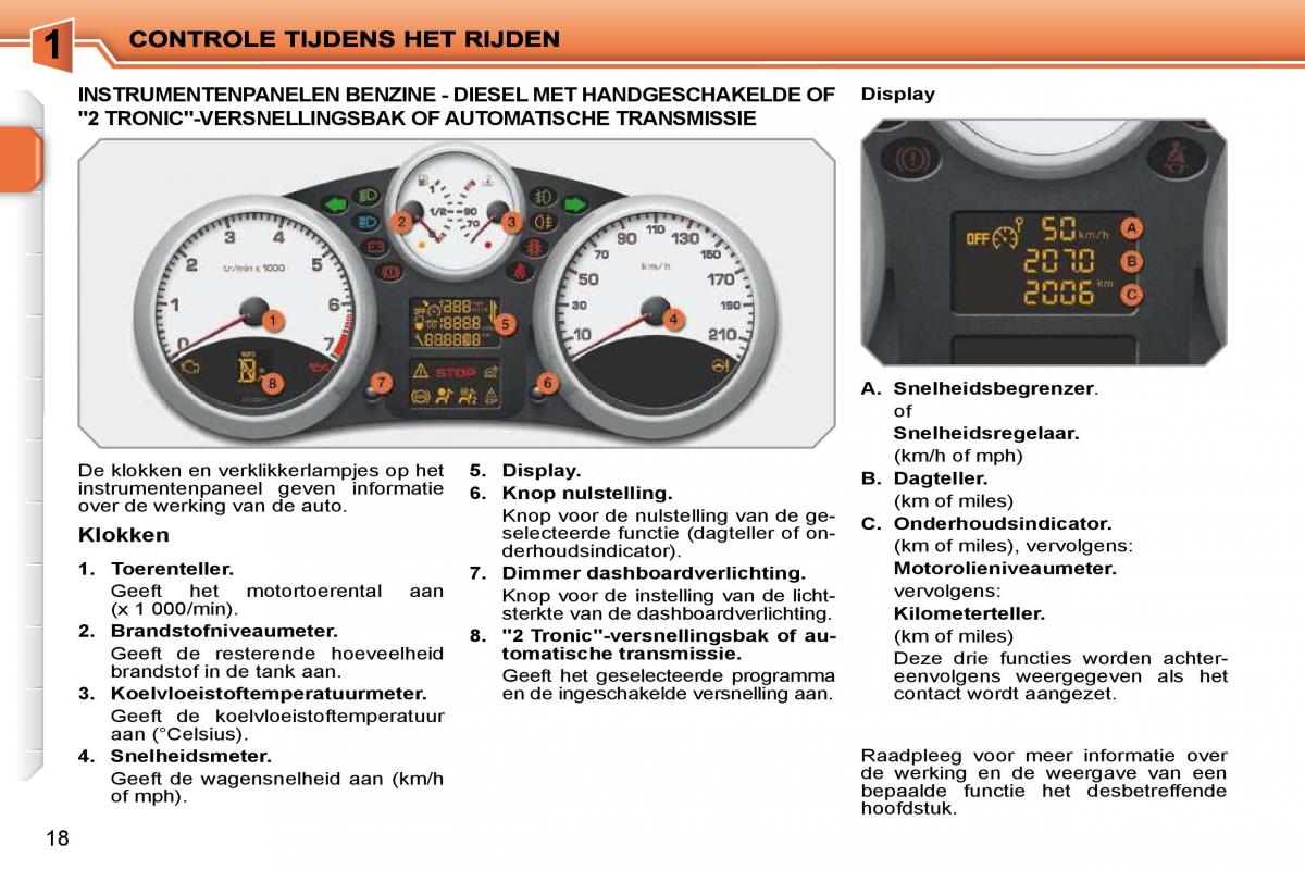 Peugeot 207 handleiding / page 1