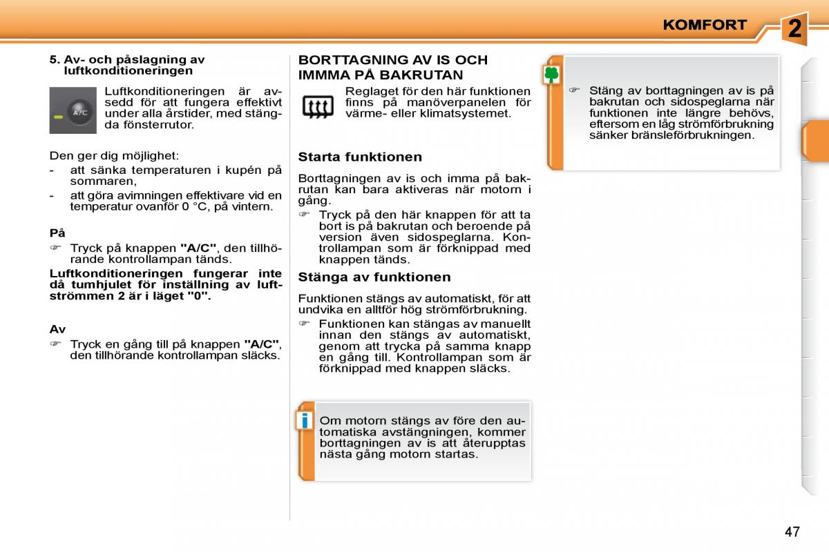 Peugeot 207 instruktionsbok / page 33