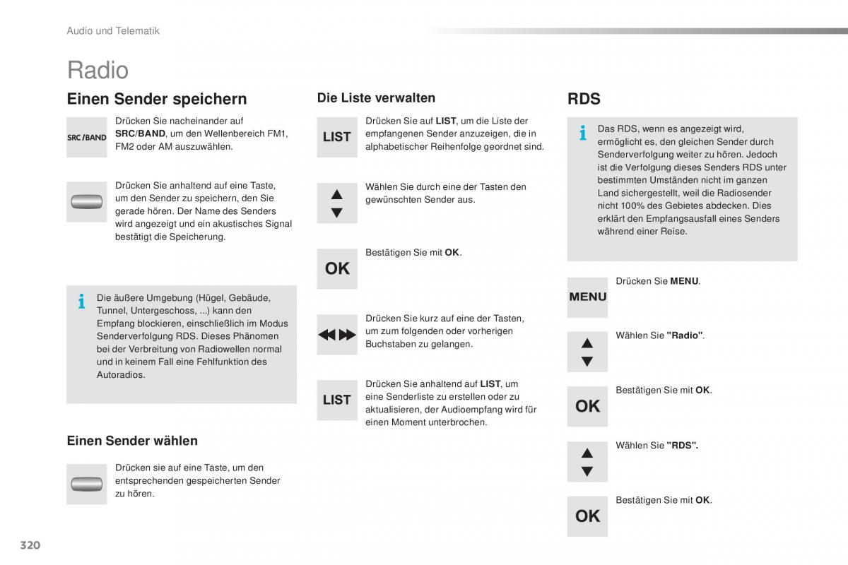 Peugeot 2008 Handbuch / page 322