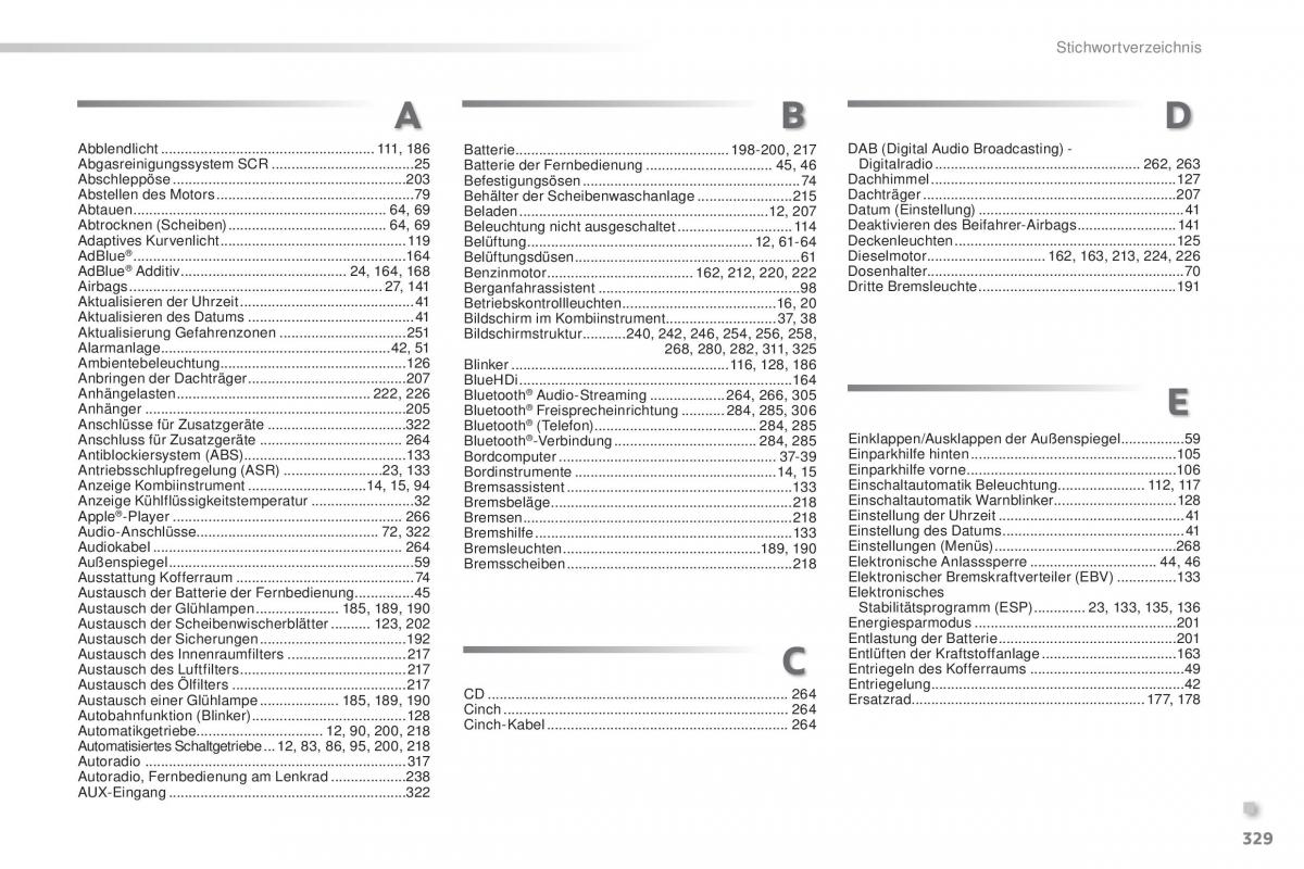 Peugeot 2008 Handbuch / page 331