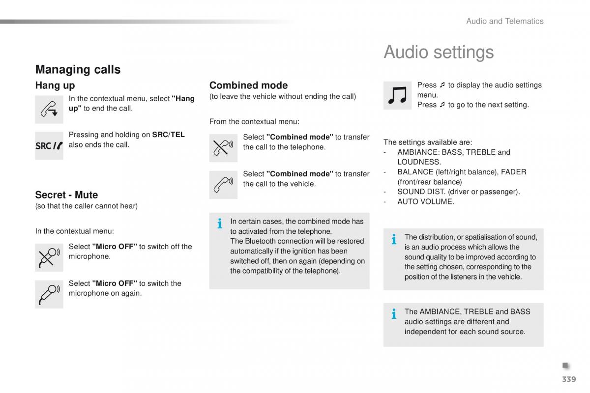 Peugeot 2008 owners manual / page 341