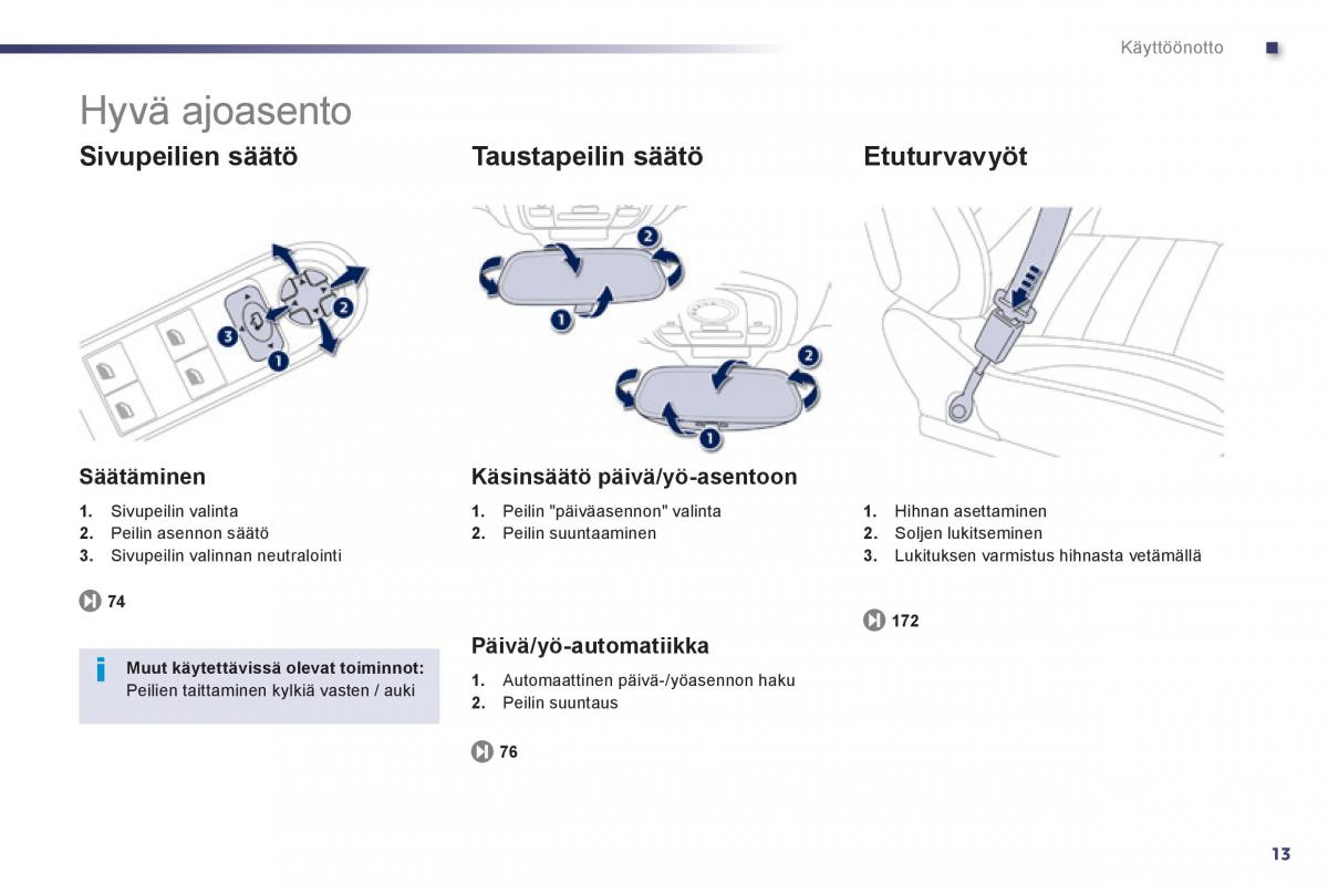 Peugeot 508 omistajan kasikirja / page 15