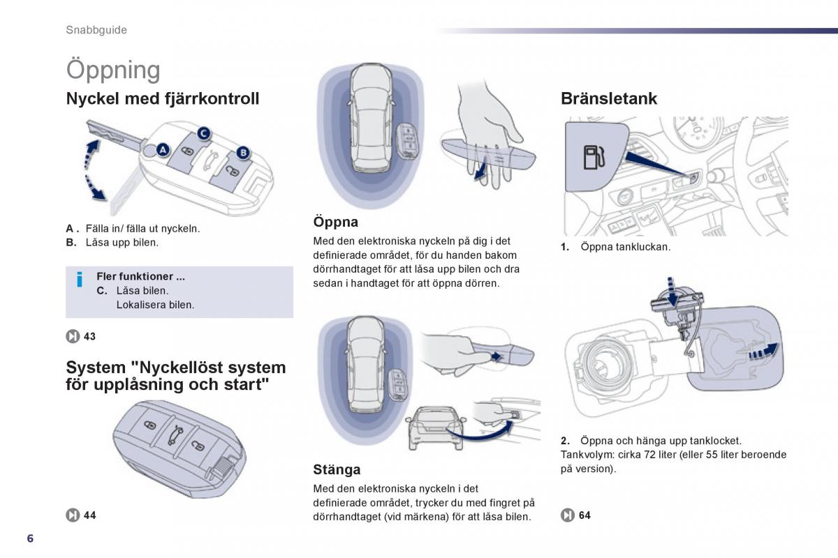 Peugeot 508 instruktionsbok / page 8