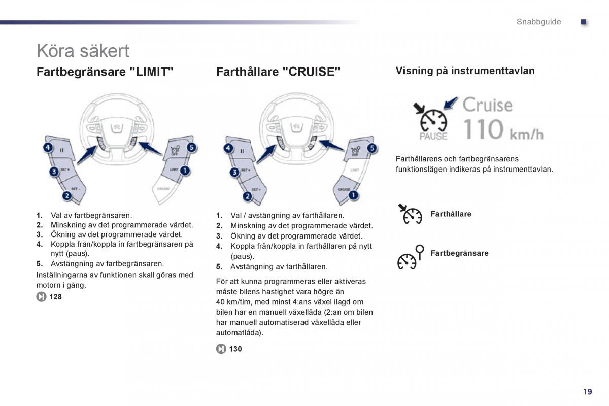 Peugeot 508 instruktionsbok / page 21