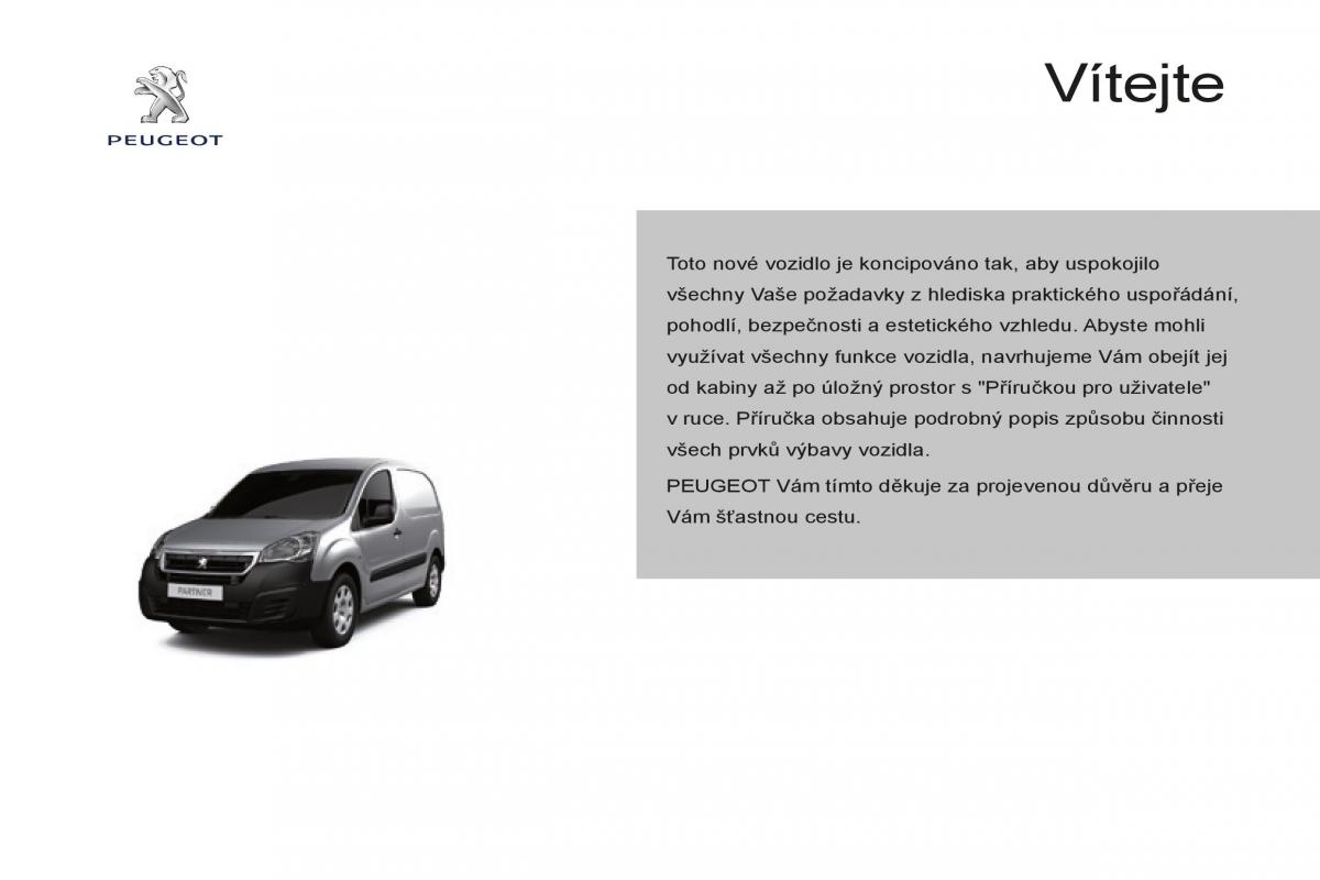 Peugeot Partner II 2 navod k obsludze / page 3