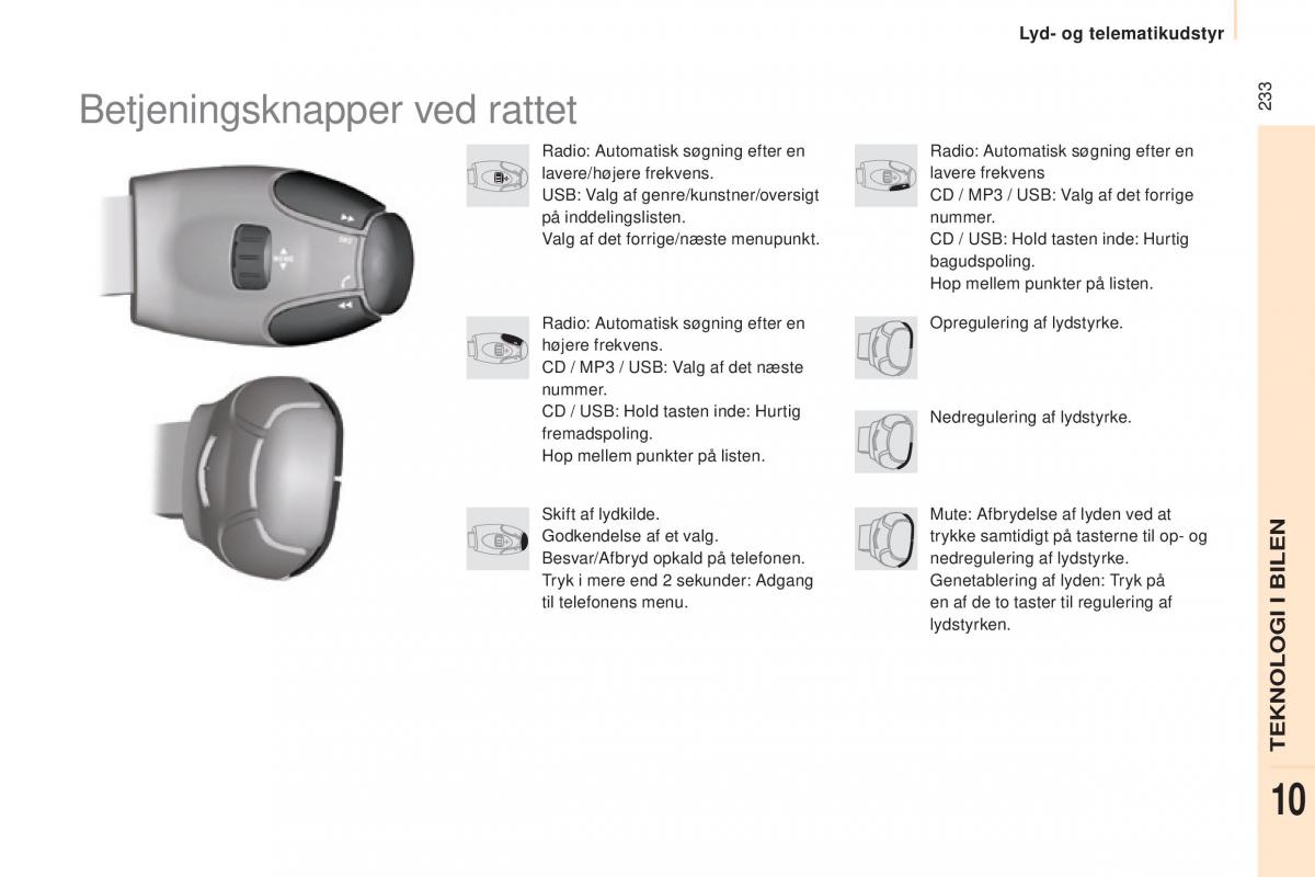 Peugeot Partner II 2 Bilens instruktionsbog / page 235