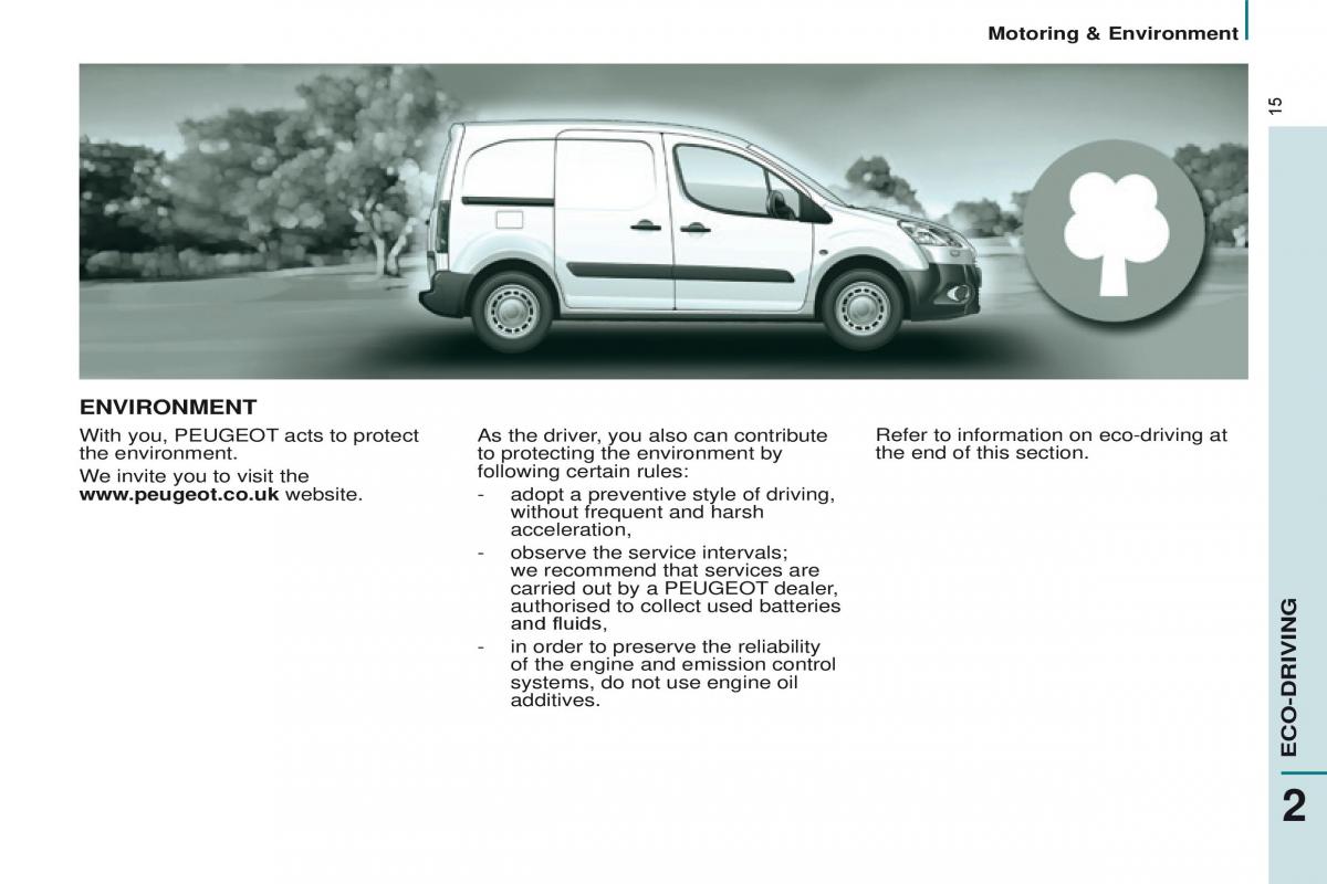 Peugeot Partner II 2 owners manual / page 17