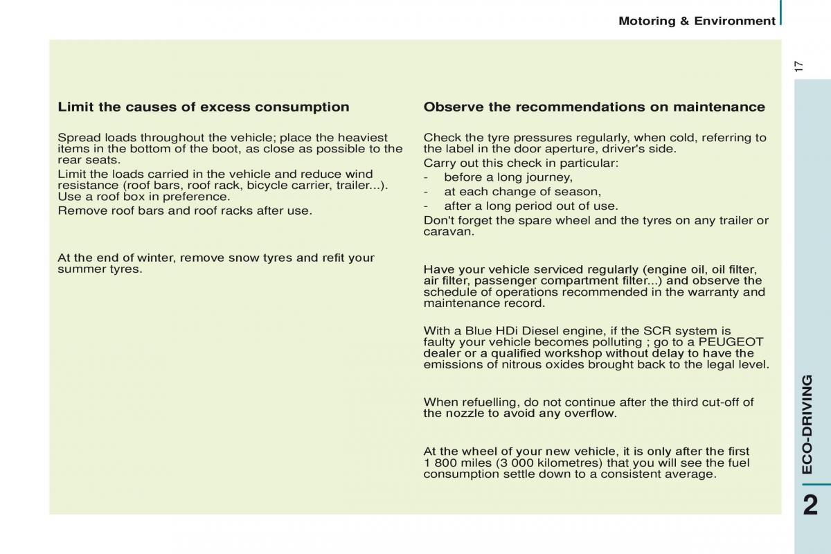 Peugeot Partner II 2 owners manual / page 19