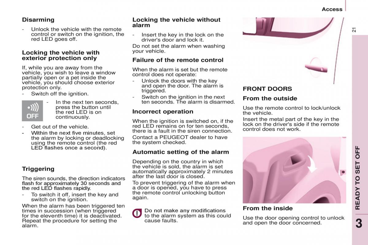 Peugeot Partner II 2 owners manual / page 23