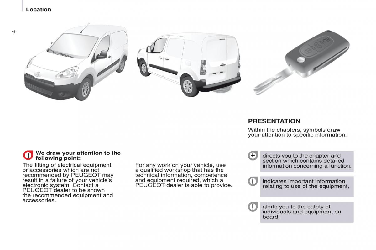 Peugeot Partner II 2 owners manual / page 6