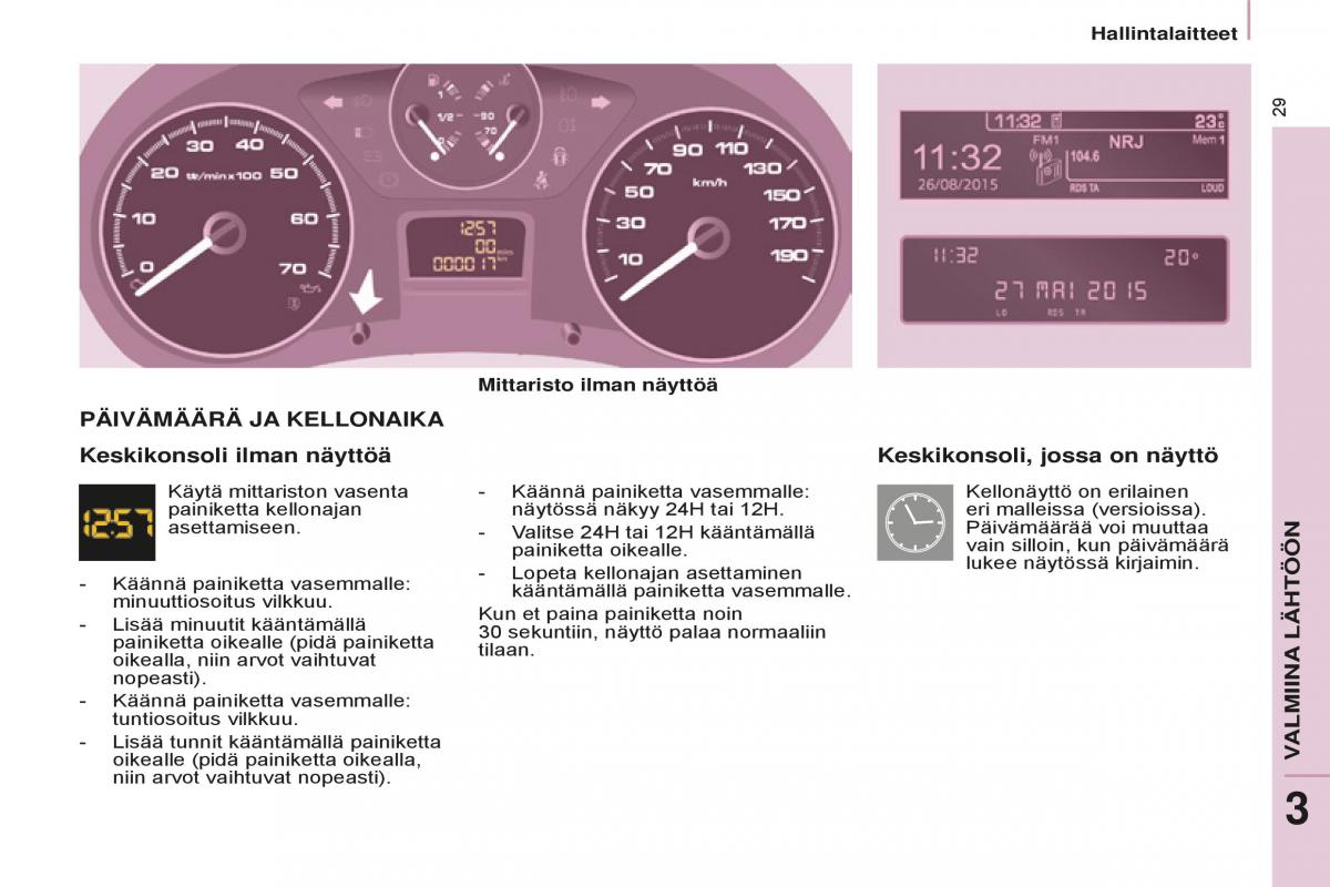 Peugeot Partner II 2 omistajan kasikirja / page 31