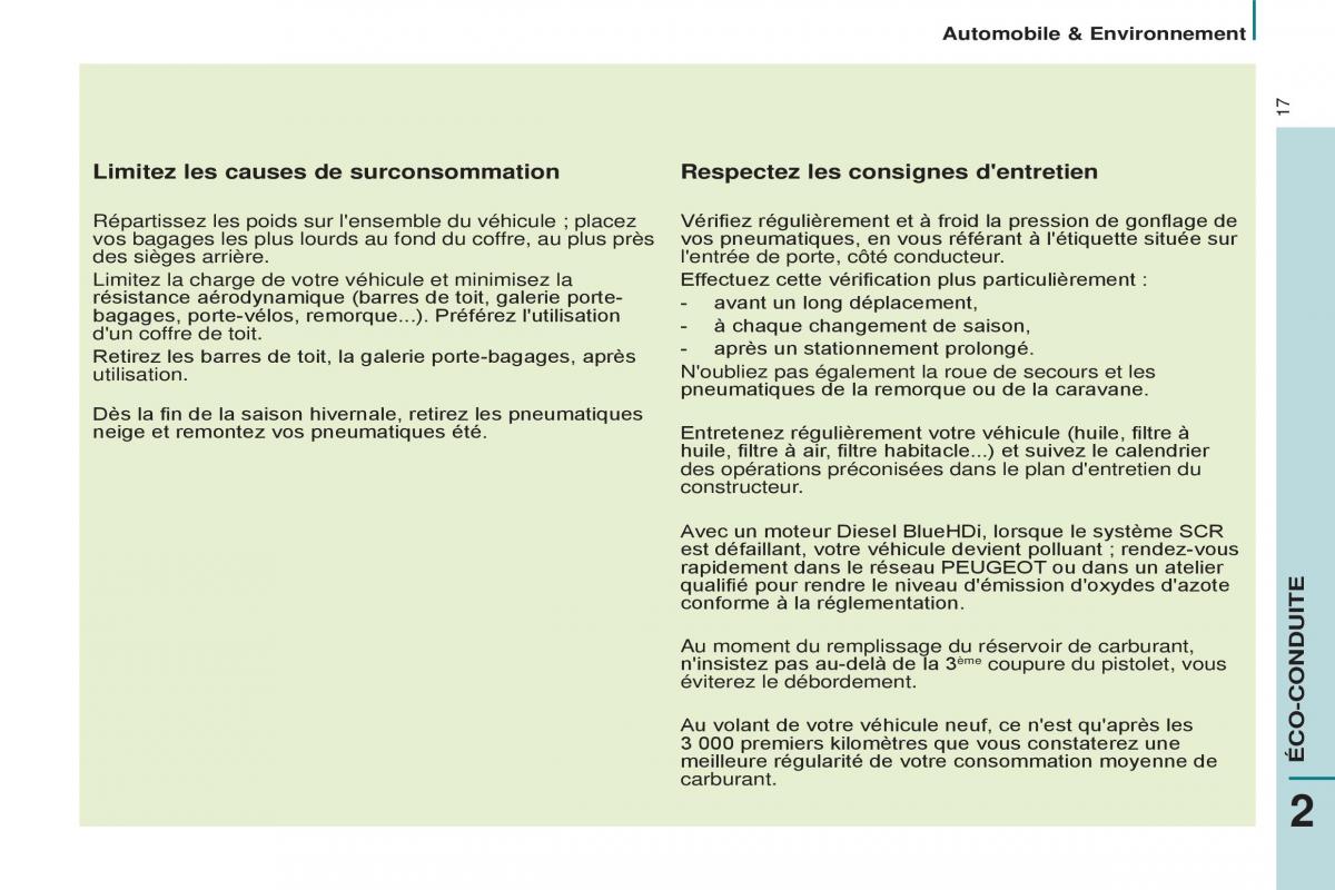 Peugeot Partner II 2 manuel du proprietaire / page 19