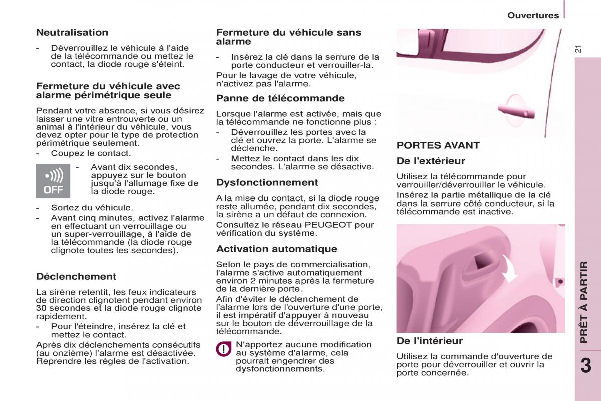 Peugeot Partner II 2 manuel du proprietaire / page 23