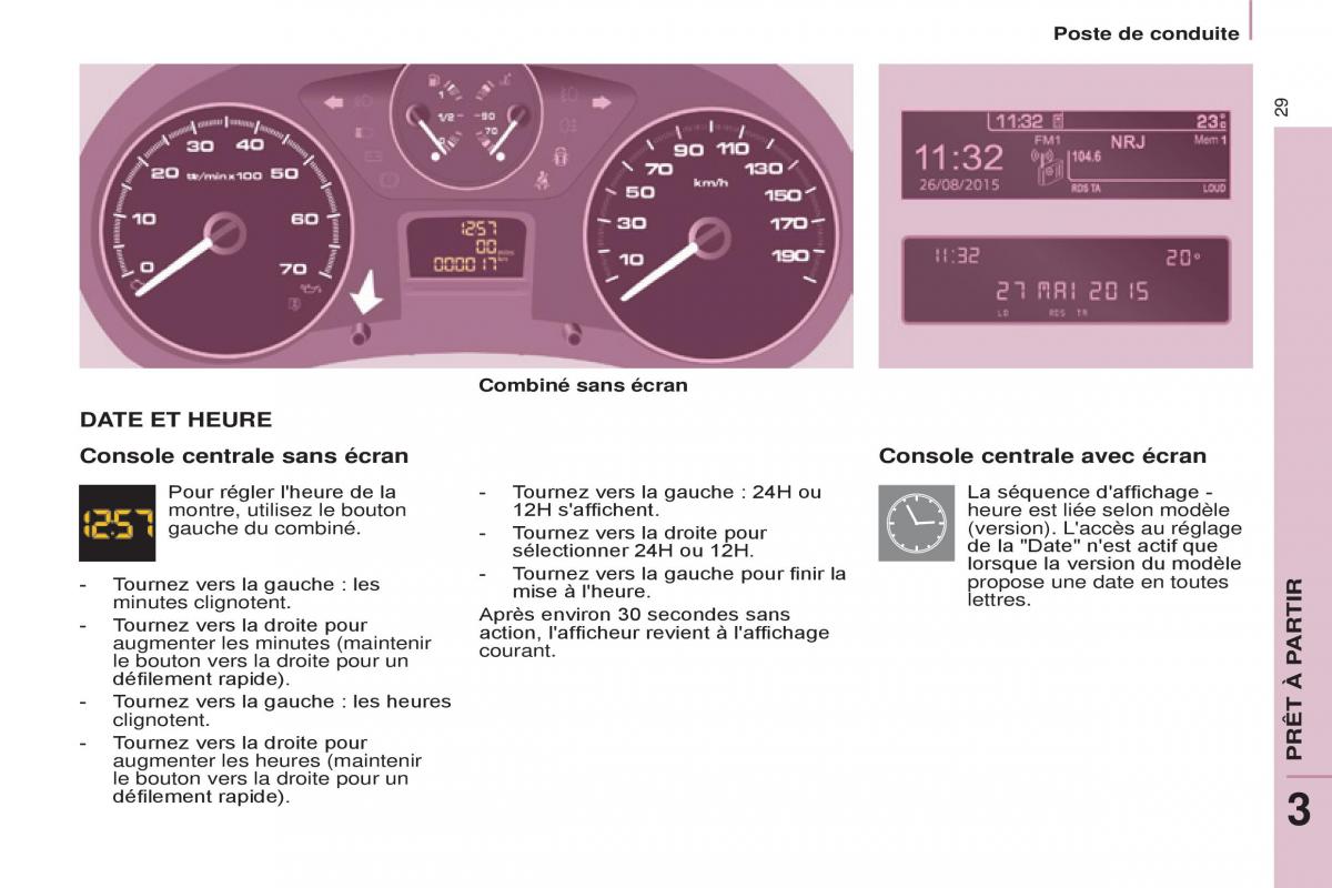 Peugeot Partner II 2 manuel du proprietaire / page 31