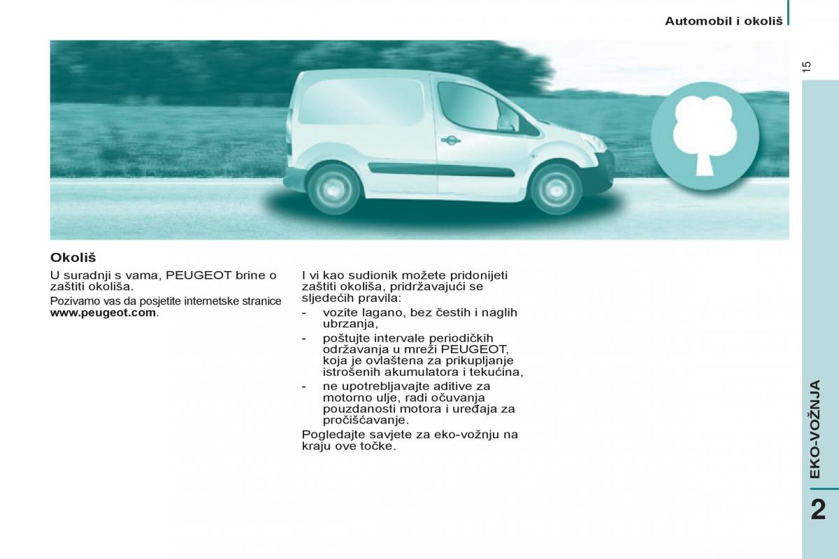 Peugeot Partner II 2 vlasnicko uputstvo / page 17