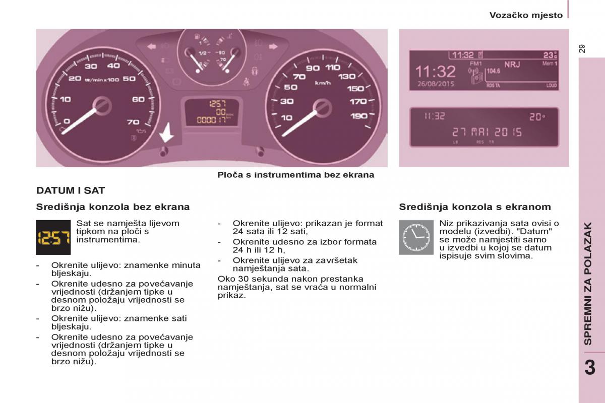 Peugeot Partner II 2 vlasnicko uputstvo / page 31