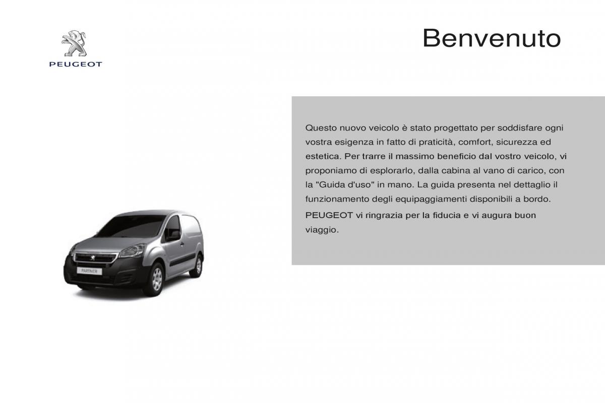 Peugeot Partner II 2 manuale del proprietario / page 3