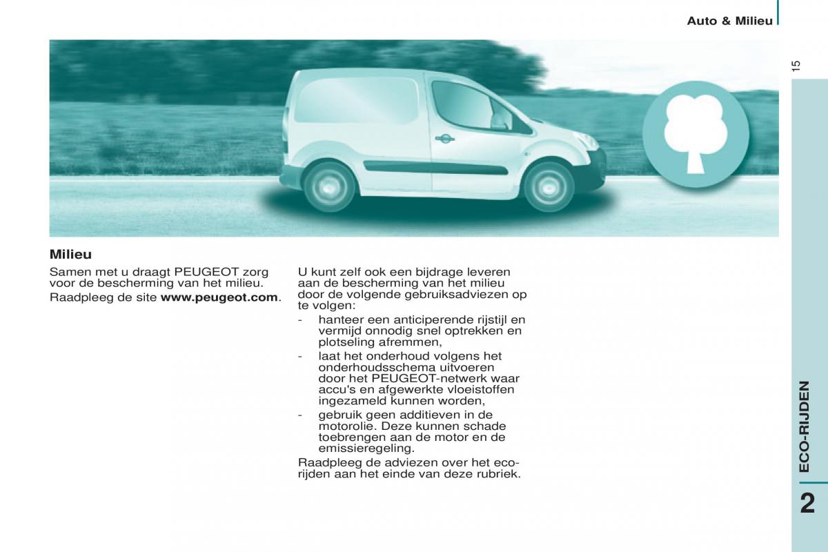 Peugeot Partner II 2 handleiding / page 17