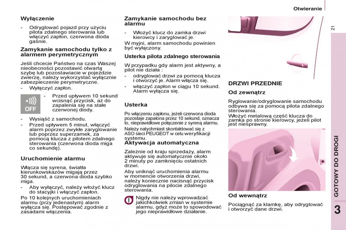 Peugeot Partner II 2 instrukcja obslugi / page 23