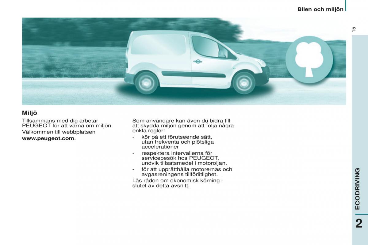 Peugeot Partner II 2 instruktionsbok / page 17